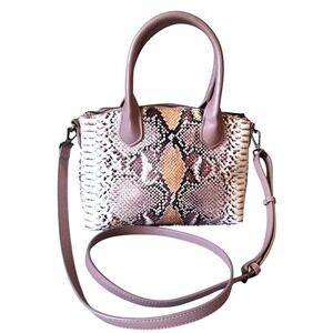 A New Day Chic Snake Print Mini Satchel Crossbody Bag Light Purple Lilac